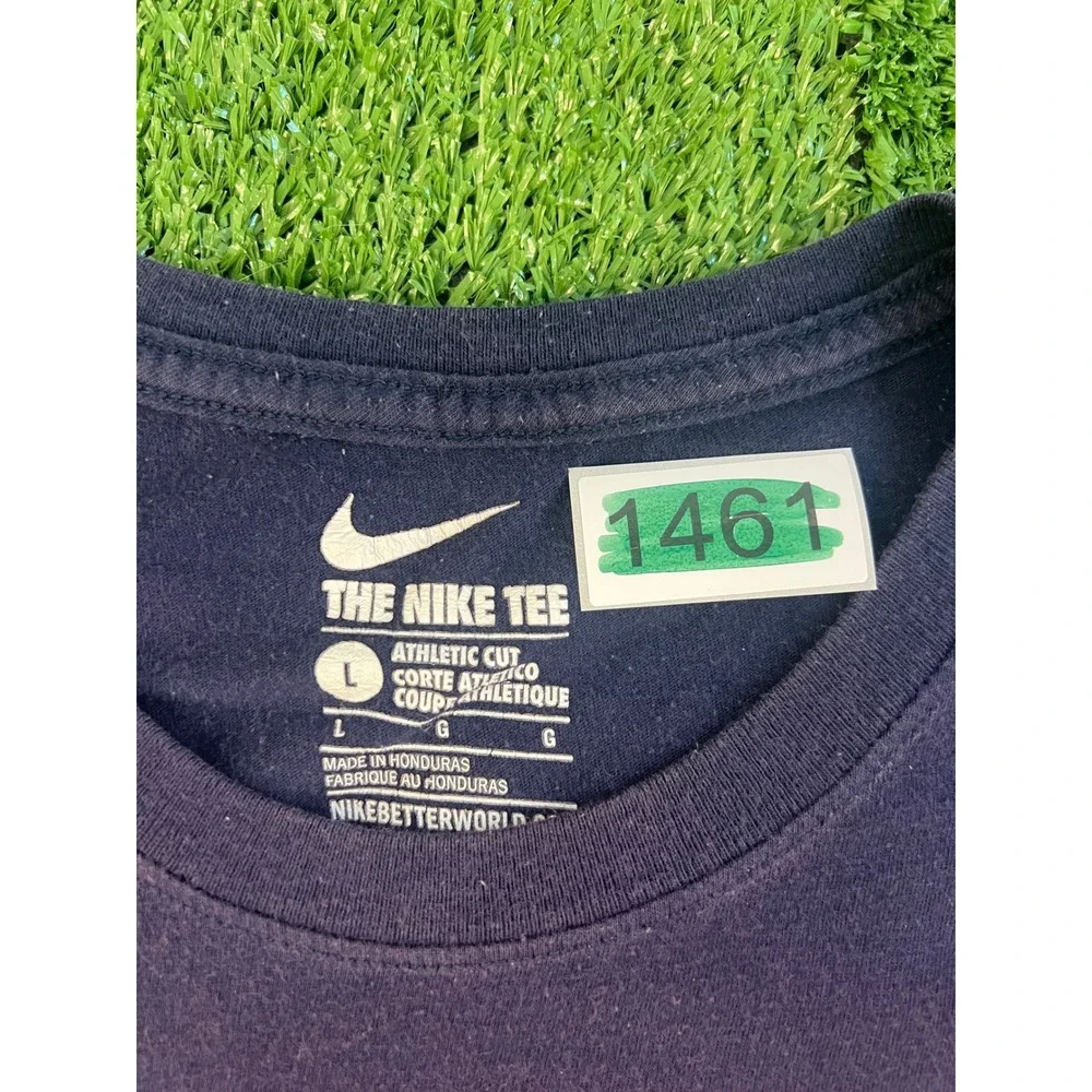 Nike Syracuse Orange Mens Large Navy Blue Graphic T-Shirt Athletic Cut NCAA